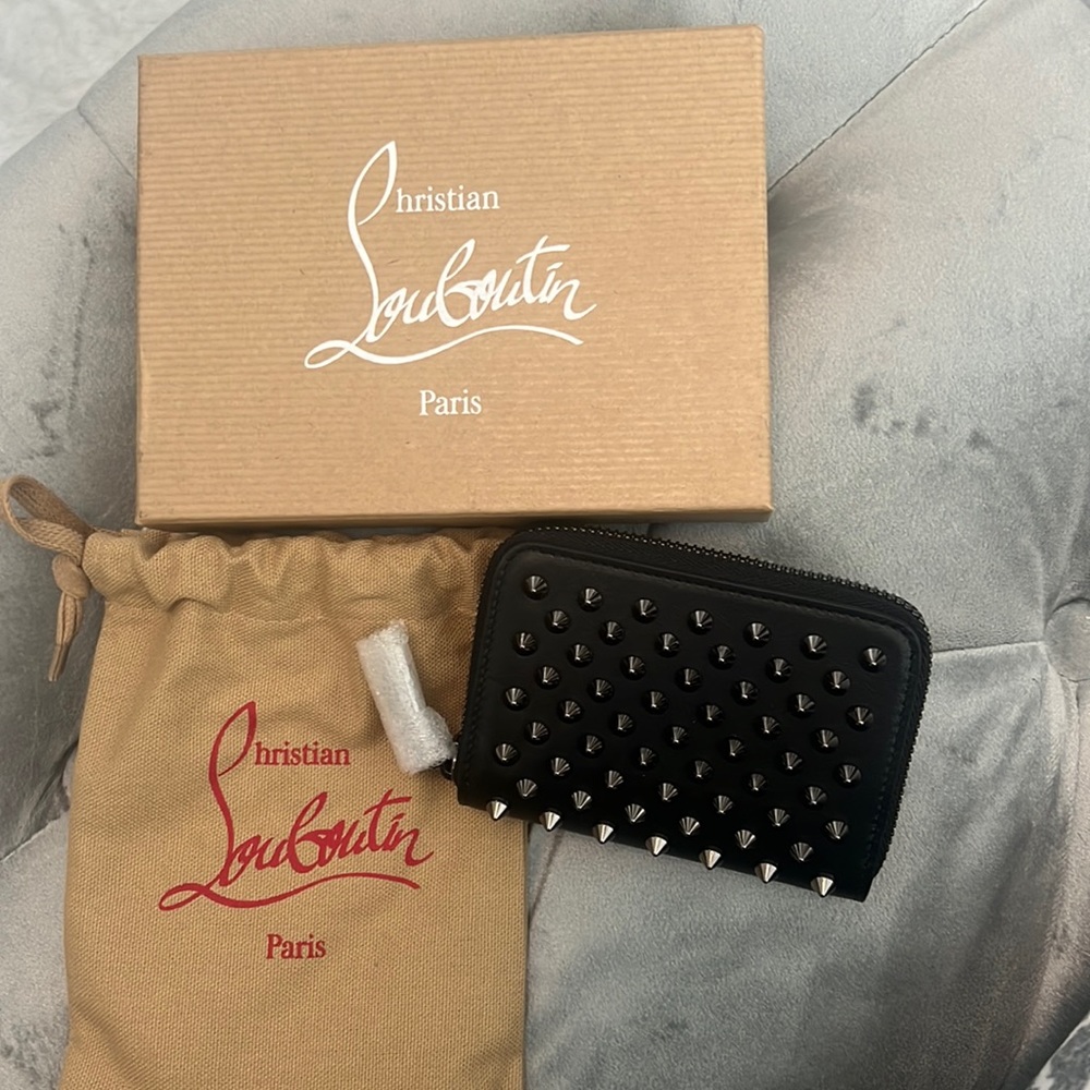 NWT-Christian Louboutin panettone coin purse calf